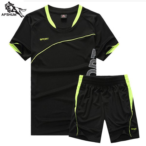 summer casual men tracksuit mens clothing fitness set mens tracksuits short sleeve t-shirt+shorts 2-piece quick-drying set 1701, Gray
summer casual men tracksuit mens clothing fitness set mens tracksuits short sleeve t-shirt+shorts 2-piece quick-drying set 1701, Gray