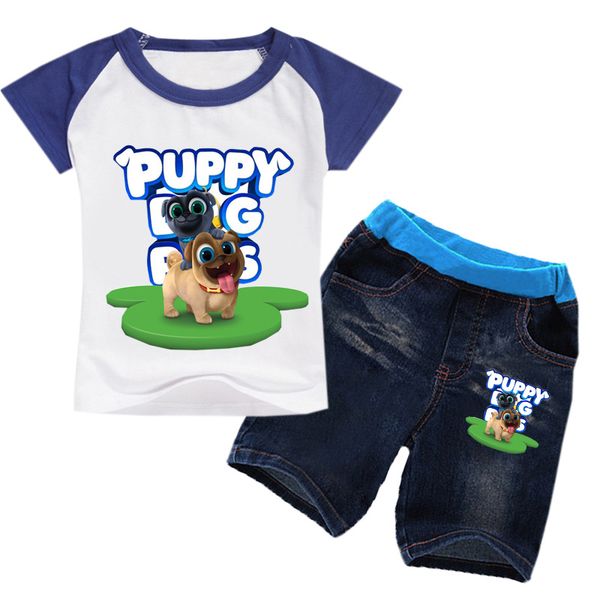 2-16y 2020 summer boys clothing set pet puppy dog pals t-shirt denim shorts 2pcs sets clothes toddler clothes t shirt shorts set, White
2-16y 2020 summer boys clothing set pet puppy dog pals t-shirt denim shorts 2pcs sets clothes toddler clothes t shirt shorts set, White