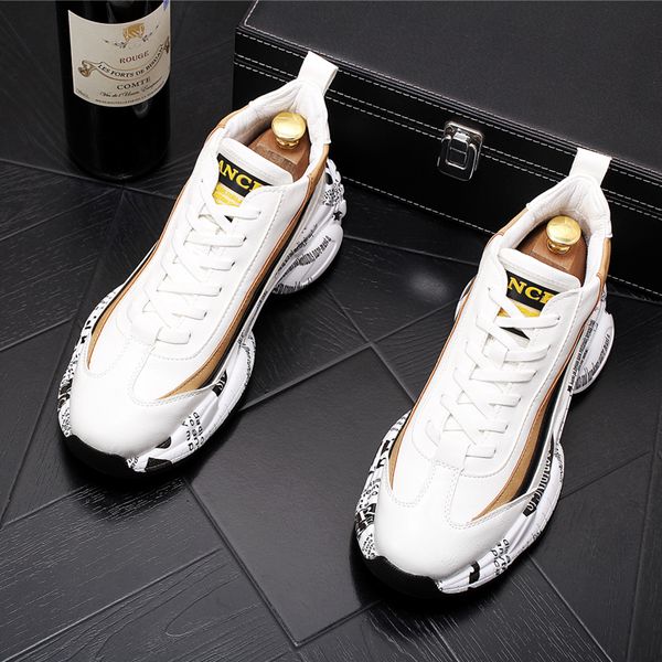 2020 new fashion men's comfortable lace-up casual flats shoes male designer prom dress platform loafers shoes clunky sneaker, Black
2020 new fashion men's comfortable lace-up casual flats shoes male designer prom dress platform loafers shoes clunky sneaker, Black