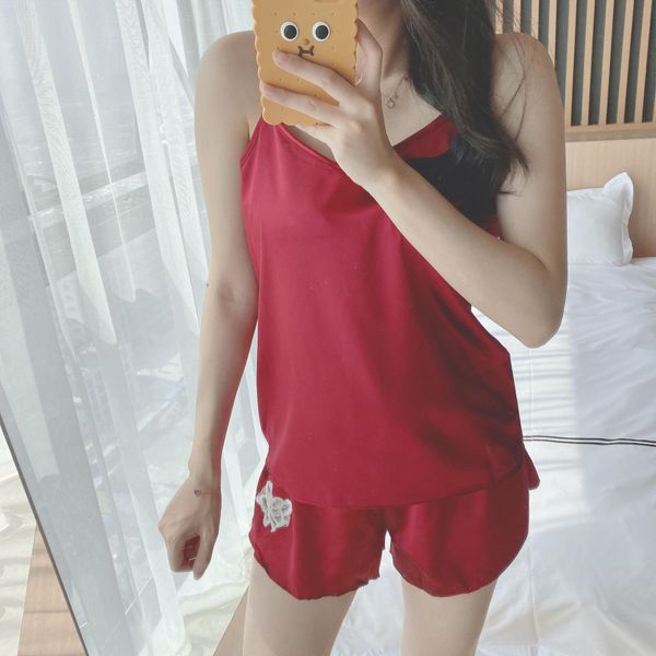 pajamas women's ice sling women's thin home clothes sling home clothes simulation silk silk satin korean style suit, Blue;red
pajamas women's ice sling women's thin home clothes sling home clothes simulation silk silk satin korean style suit, Blue;red