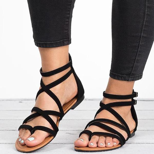 summer 2020 large size ribbon woven sandwich toe roman sandals flat bottomed beach women's shoes, Black
summer 2020 large size ribbon woven sandwich toe roman sandals flat bottomed beach women's shoes, Black