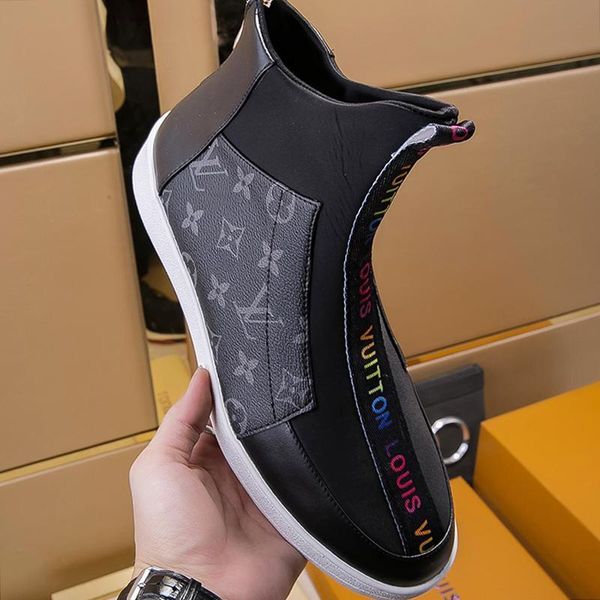 men fashion ankle boots zipper leather casual men shoes waterproof chaussures pour hommes luxury casual shoes for men drop ship, Black
men fashion ankle boots zipper leather casual men shoes waterproof chaussures pour hommes luxury casual shoes for men drop ship, Black