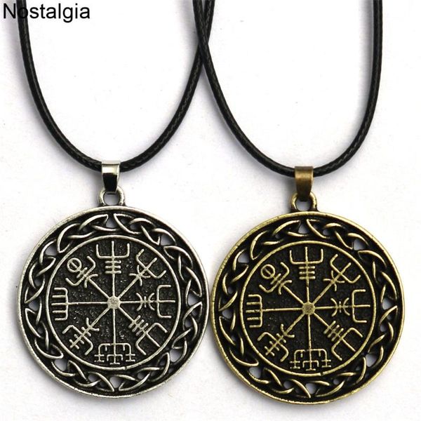 nostalgia norse vegvisir compass knots symbol amulet talisman viking pendant necklace, Silver
nostalgia norse vegvisir compass knots symbol amulet talisman viking pendant necklace, Silver