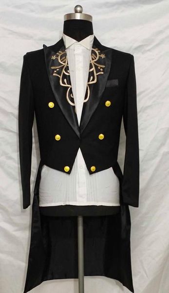 xs-5xl 2020 men clothing singer fashion dj gd embroidery tuxedo slim suit jacket male stage performance costumes formal dress, White;black
xs-5xl 2020 men clothing singer fashion dj gd embroidery tuxedo slim suit jacket male stage performance costumes formal dress, White;black