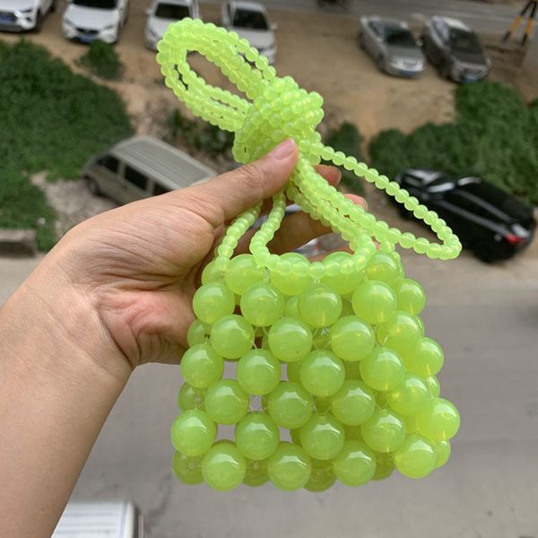 women beaded shoulder bag neon green clear color hand-woven pearl bags lady mini crossbody bags banquet wedding party handbag
women beaded shoulder bag neon green clear color hand-woven pearl bags lady mini crossbody bags banquet wedding party handbag