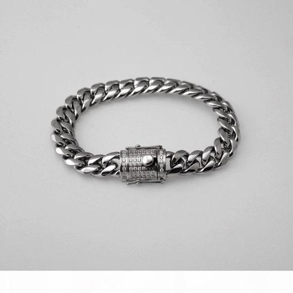 hip hop men's cuban chain bracelet stainless steel micro zircon bracelet golden bracelet sale, Black
hip hop men's cuban chain bracelet stainless steel micro zircon bracelet golden bracelet sale, Black