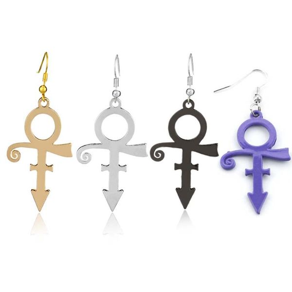 prince symbol memorial earrings 4 colors women's earrings singer artist drop simple cosplay jewelry, Silver
prince symbol memorial earrings 4 colors women's earrings singer artist drop simple cosplay jewelry, Silver