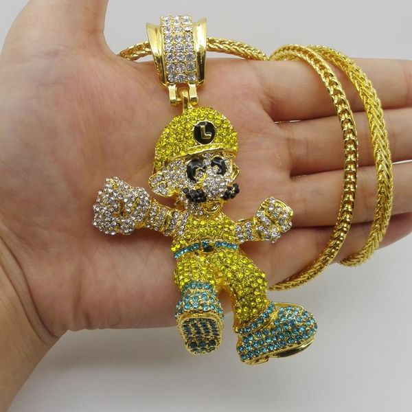 2019 very lage size 36inch franco chain cartoon game pendant hip hop necklace jewelry bling bling iced out, ing, Silver
2019 very lage size 36inch franco chain cartoon game pendant hip hop necklace jewelry bling bling iced out, ing, Silver