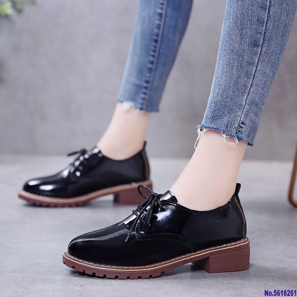 new autumn fashion oxfords women shoes female pu leather lace up plus size casual shoes woman mid heels platform ladies, Black
new autumn fashion oxfords women shoes female pu leather lace up plus size casual shoes woman mid heels platform ladies, Black