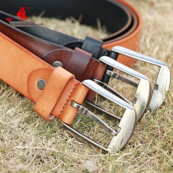 vegetable tanning layer cowhide smooth bandwidth 4.0 thick 3.8-4.0 casual men's leather belt belt, Black;brown
vegetable tanning layer cowhide smooth bandwidth 4.0 thick 3.8-4.0 casual men's leather belt belt, Black;brown