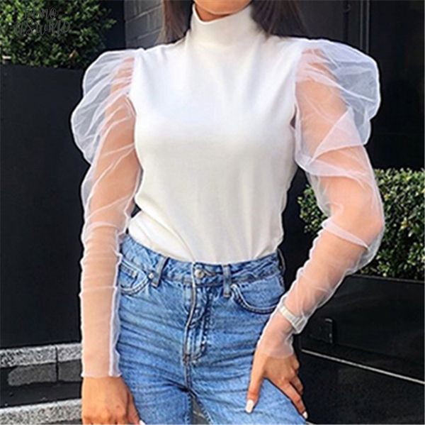 autumn transparent mesh sleeve ruffled women tshirt party chic white off shoulder turtleneck female clothing
autumn transparent mesh sleeve ruffled women tshirt party chic white off shoulder turtleneck female clothing