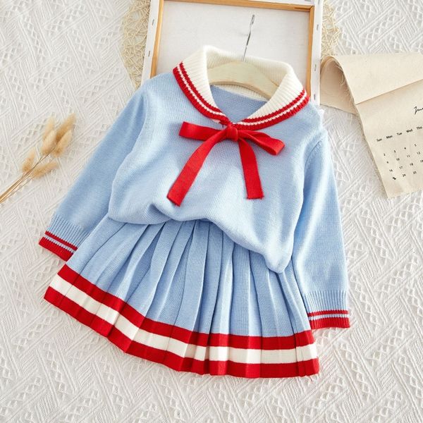 my1918#2019 autumn korean style girl t-shirt + pleated skirt t-shirt sweater two-piece set children's sweater set, Blue
my1918#2019 autumn korean style girl t-shirt + pleated skirt t-shirt sweater two-piece set children's sweater set, Blue
