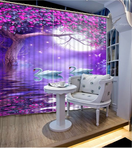 fashion home decor 3d curtains beautiful swan lake flowers living room office l blackout curtain fabric
fashion home decor 3d curtains beautiful swan lake flowers living room office l blackout curtain fabric