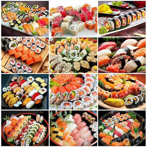 huacan diy diamond painting sushi food new arrival diamond embroidery full square mosaic handmade kitchen decoration
huacan diy diamond painting sushi food new arrival diamond embroidery full square mosaic handmade kitchen decoration