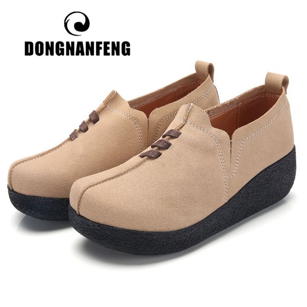 dongnanfeng women female mother ladies genuine leather cow suede shoes flats platform slip on korean plus size 42 43 llx-3022, Black
dongnanfeng women female mother ladies genuine leather cow suede shoes flats platform slip on korean plus size 42 43 llx-3022, Black