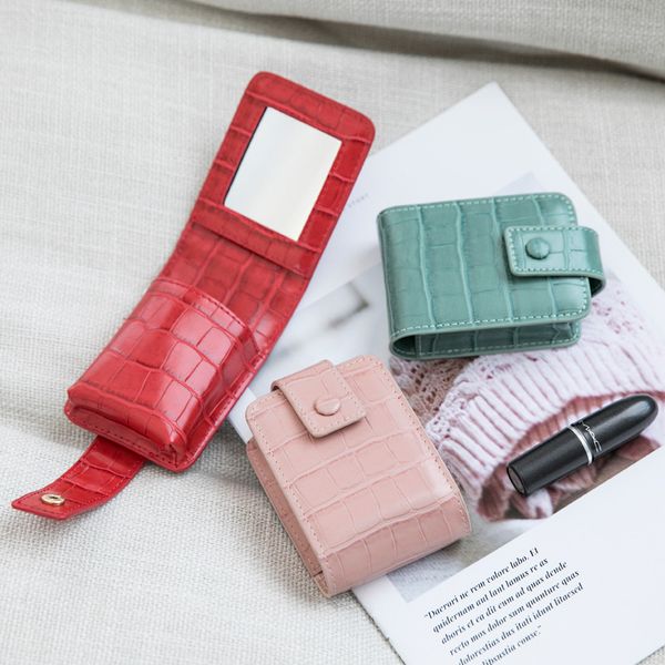 mini clutch purses lipstick organizer protable pu leather crocodile pattern makeup bags with mirror girls casual cosmetic bags, Black;red
mini clutch purses lipstick organizer protable pu leather crocodile pattern makeup bags with mirror girls casual cosmetic bags, Black;red