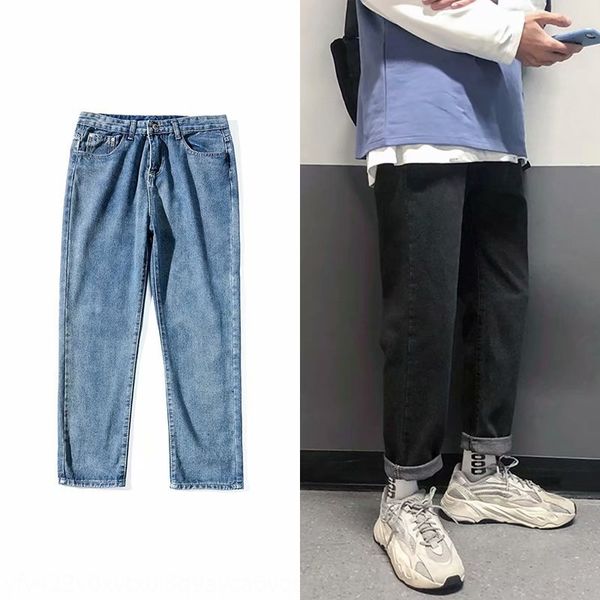 20 trendy men's loose straight solid color all-match and jeans trousers and jeans men's pants ins super pants, Blue
20 trendy men's loose straight solid color all-match and jeans trousers and jeans men's pants ins super pants, Blue
