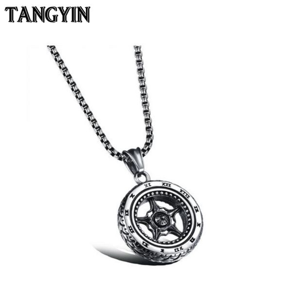 tangyin car motorcycle tire titanium steel necklace men chain long necklace simple arabic digital personality pendant jewelry, Silver
tangyin car motorcycle tire titanium steel necklace men chain long necklace simple arabic digital personality pendant jewelry, Silver