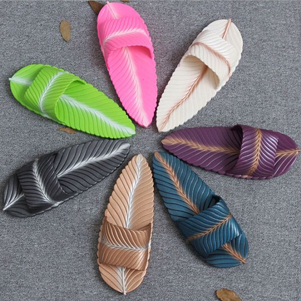 2020 new creative leaf slippers women indoor non-slip soft bottom bath slippers for men and women outdoor personalized sandals, Black
2020 new creative leaf slippers women indoor non-slip soft bottom bath slippers for men and women outdoor personalized sandals, Black