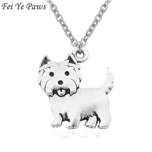 fei ye paws women necklace westie pendants boho copper metal dog charms necklaces long stainless steel chain colar for girls, Silver
fei ye paws women necklace westie pendants boho copper metal dog charms necklaces long stainless steel chain colar for girls, Silver