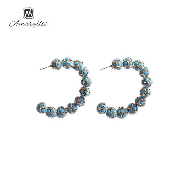 amaiyllis large hollow c hoop earrings for women bohemia ball beads statement earrings bohemia geometric hollow circle, Golden;silver
amaiyllis large hollow c hoop earrings for women bohemia ball beads statement earrings bohemia geometric hollow circle, Golden;silver