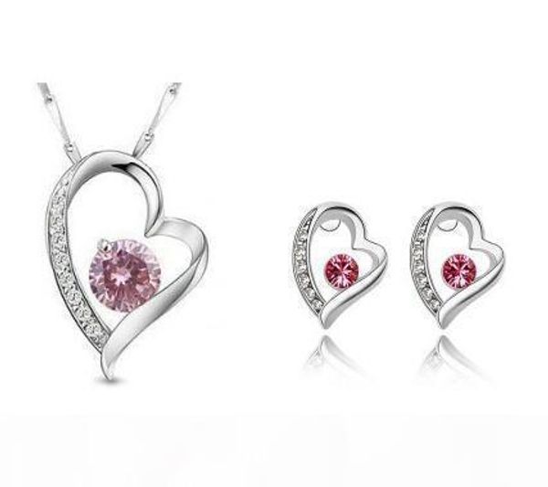 d 2020gold plated cute women crystal jewelry sets made with swarovski elements necklace earrings diamond jewelry set wedding sets gift, Silver
d 2020gold plated cute women crystal jewelry sets made with swarovski elements necklace earrings diamond jewelry set wedding sets gift, Silver
