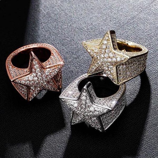 new hip hop real gold plated bling cubic zirconia pentagram mens womens band ring cz diamond finger rings rapper jewelry gifts for couples, Golden;silver
new hip hop real gold plated bling cubic zirconia pentagram mens womens band ring cz diamond finger rings rapper jewelry gifts for couples, Golden;silver