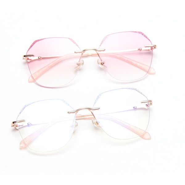 mincl/large frame purple blue irregular sunglasses frameless clear sun glasses for women diamond cut color shades eyewear nx, White;black
mincl/large frame purple blue irregular sunglasses frameless clear sun glasses for women diamond cut color shades eyewear nx, White;black