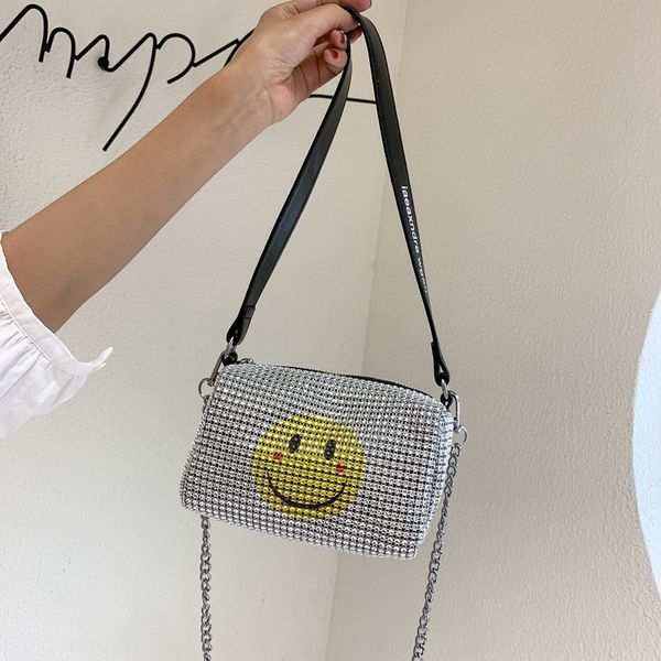 hdmjq women 2020s bright diamond women's korean fashion smiling face women's bag western style all-match shoulder messenger satche
hdmjq women 2020s bright diamond women's korean fashion smiling face women's bag western style all-match shoulder messenger satche