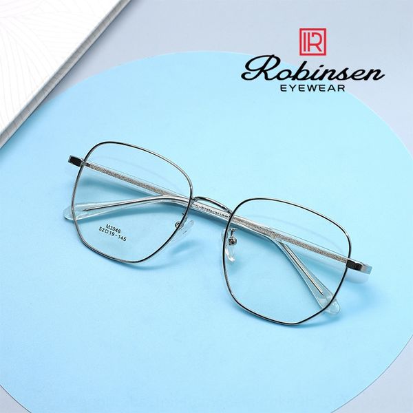 new myopia fashion korean style artistic glasses frame anti-allergy plate leg ultra light men's and women's plain glasses 3046, Silver
new myopia fashion korean style artistic glasses frame anti-allergy plate leg ultra light men's and women's plain glasses 3046, Silver