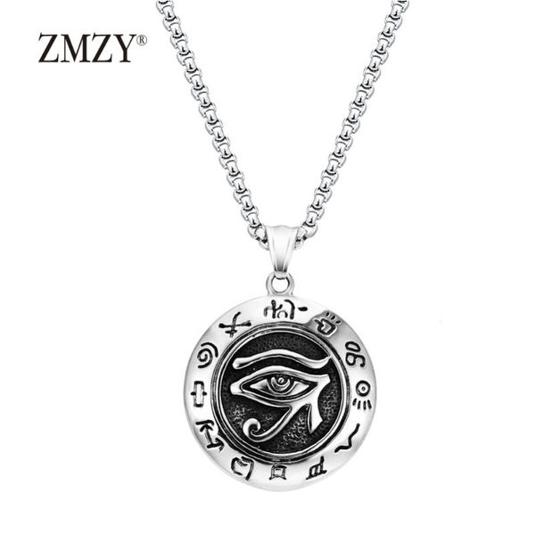 zmzy big long vintage horus egyptian sun eye god symbol pendants necklaces 316l stainless steel mens biker jewelry chain, Silver
zmzy big long vintage horus egyptian sun eye god symbol pendants necklaces 316l stainless steel mens biker jewelry chain, Silver