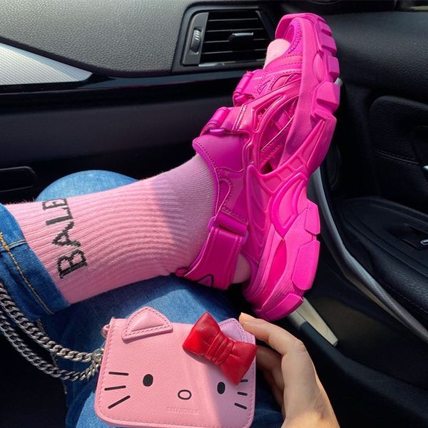 pink buckle strap sandals women's shoes thick sole platform ladies sneakers open toe casual beach shoes zapatos de mujer, Black
pink buckle strap sandals women's shoes thick sole platform ladies sneakers open toe casual beach shoes zapatos de mujer, Black
