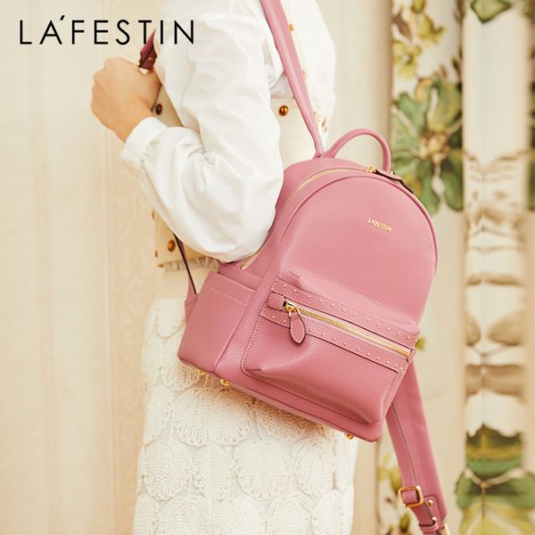 la festin female backpack 2020 new leather women's bag wild fashion simple backpack large capacity travel bag mochila mujer
la festin female backpack 2020 new leather women's bag wild fashion simple backpack large capacity travel bag mochila mujer