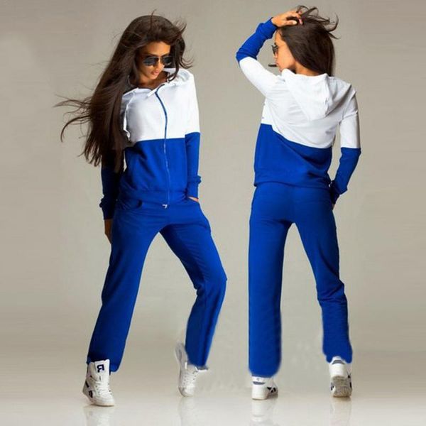 women's tracksuits sport suits sweatshirt and pants 2 pcs set women gym fitness cappa jogging suits ladies clothing 2020, Black;blue
women's tracksuits sport suits sweatshirt and pants 2 pcs set women gym fitness cappa jogging suits ladies clothing 2020, Black;blue