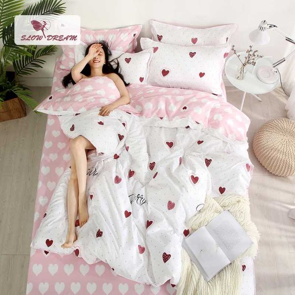 slowdream love heart bedding set sweet girl gift duvet cover flat sheet pillowcase bed linens flat sheet decor home bedclothes
slowdream love heart bedding set sweet girl gift duvet cover flat sheet pillowcase bed linens flat sheet decor home bedclothes