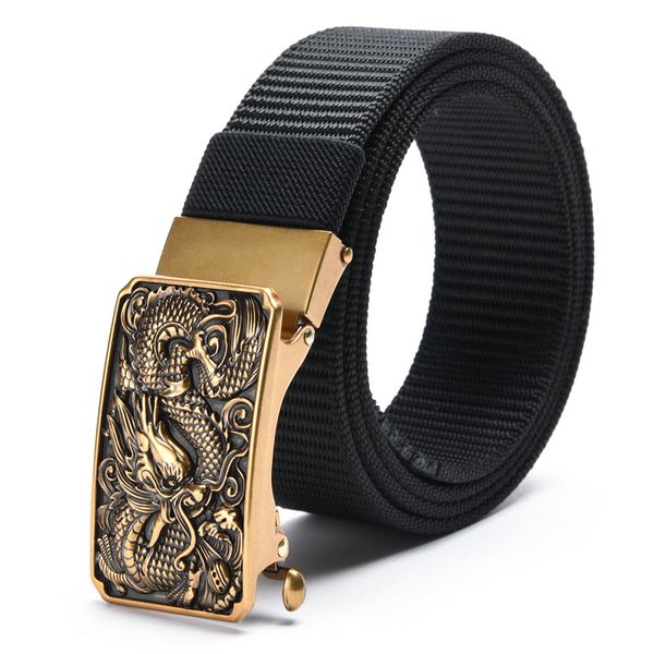 unique chinese playing ball automatic buckle belts quality nylon striped belt for men clothing accessories, Black;brown
unique chinese playing ball automatic buckle belts quality nylon striped belt for men clothing accessories, Black;brown