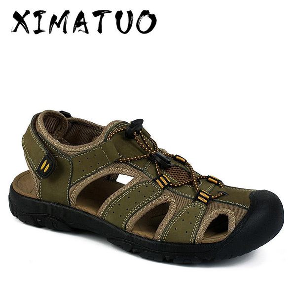 sandals summer fashion breathable causal men genuine leather beach shoes plus size 39-47 rxm005, Black
sandals summer fashion breathable causal men genuine leather beach shoes plus size 39-47 rxm005, Black