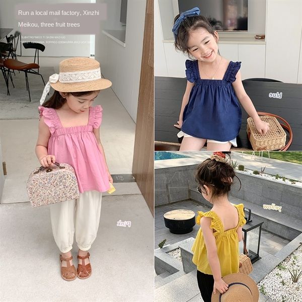 ceewa 516 fumei 2020 children's solid color sling summer new female baby sweet sling vest skirt fashion korean style sleeveless vest sk, White;black
ceewa 516 fumei 2020 children's solid color sling summer new female baby sweet sling vest skirt fashion korean style sleeveless vest sk, White;black