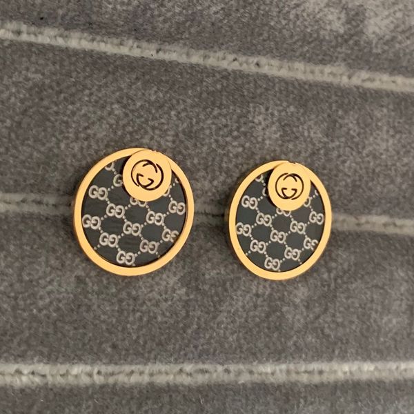 new balck gold trendy design earrings stainless steel silver gold rose g stamp ear studs for women jewelry hoop wholesale price, Golden;silver
new balck gold trendy design earrings stainless steel silver gold rose g stamp ear studs for women jewelry hoop wholesale price, Golden;silver