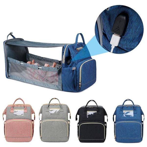 new diaper bags with usb changing pad portable folding multifunctional sunscreen baby bed bags travel backpack baby nappy bag
new diaper bags with usb changing pad portable folding multifunctional sunscreen baby bed bags travel backpack baby nappy bag