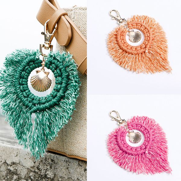 shell pendant macrame key chains for women handbag pendants hand-woven cute heart shape keychain bohemia style boho accessories, Silver
shell pendant macrame key chains for women handbag pendants hand-woven cute heart shape keychain bohemia style boho accessories, Silver