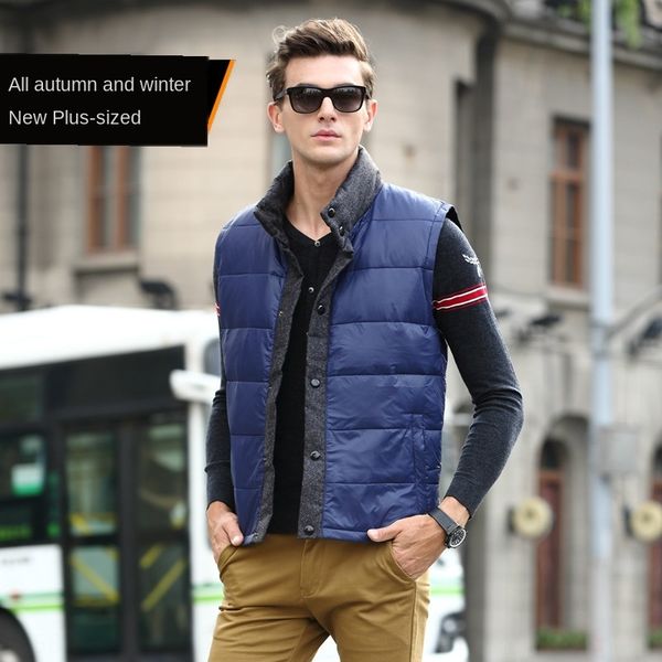 2015 fashion fat men's warm jacketdown jacket jacketmen's down vest large size vest warm waistcoat, Black;white
2015 fashion fat men's warm jacketdown jacket jacketmen's down vest large size vest warm waistcoat, Black;white