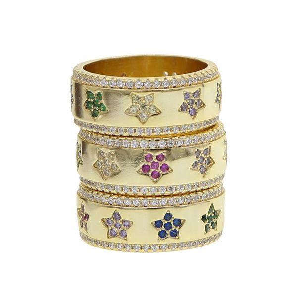 2020 star signet ring gold filled fashion european women rainbow cz inset minimal delicate flower engagement rings, Golden;silver
2020 star signet ring gold filled fashion european women rainbow cz inset minimal delicate flower engagement rings, Golden;silver