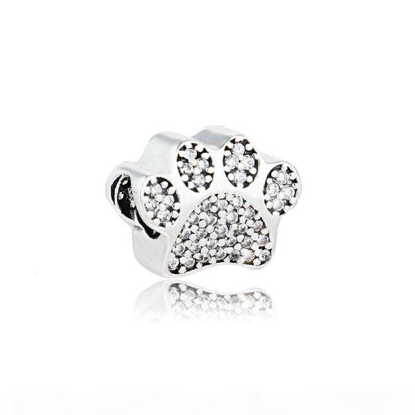 authentic 925 sterling silver bear paw sole bead charm with clear cz fit original designer bracelet diy jewelry making wholesale, Black
authentic 925 sterling silver bear paw sole bead charm with clear cz fit original designer bracelet diy jewelry making wholesale, Black