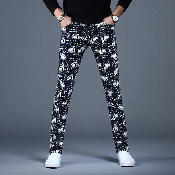 new fashion male men's slim high-end camouflage jeans brand stretch slim feet trousers korean casual pants, Blue
new fashion male men's slim high-end camouflage jeans brand stretch slim feet trousers korean casual pants, Blue
