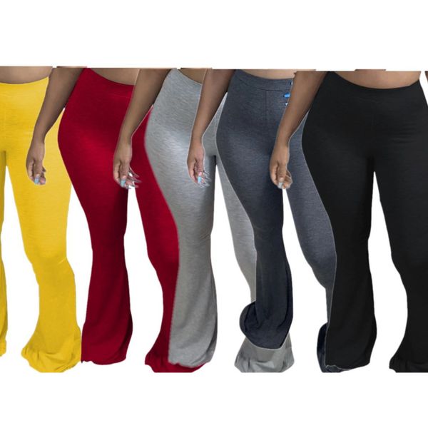 women ladies flare pants solid color high waist casual pant trousers ankel length pant party club wear, Black;white
women ladies flare pants solid color high waist casual pant trousers ankel length pant party club wear, Black;white