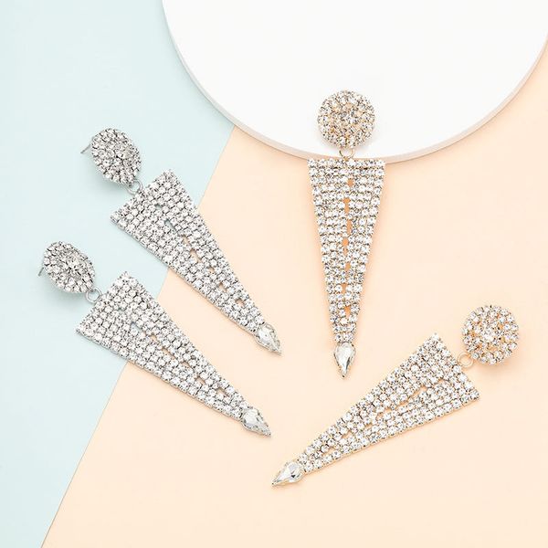 exaggerated multi-layer round triangle alloy diamond rhinestone geometric earrings female full diamond super flash show earrings, Golden
exaggerated multi-layer round triangle alloy diamond rhinestone geometric earrings female full diamond super flash show earrings, Golden