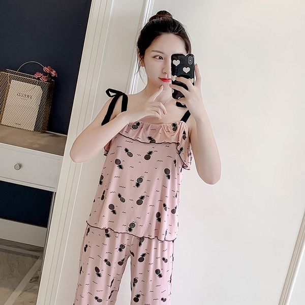 pajamas female summer cotton sling trousers thin cute sling home clothes princess home clothes can be worn outside, Blue;red
pajamas female summer cotton sling trousers thin cute sling home clothes princess home clothes can be worn outside, Blue;red