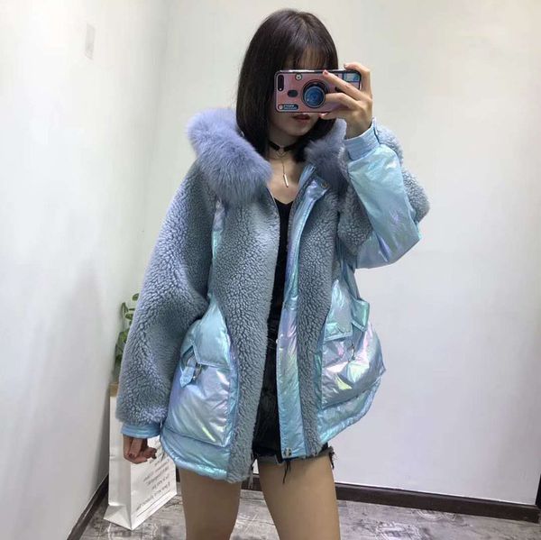 white duck down jacket thick warm winter women 2020 new fashion real sheep coat hooded with geniune fur parka plus size, Black
white duck down jacket thick warm winter women 2020 new fashion real sheep coat hooded with geniune fur parka plus size, Black