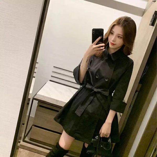 women's trench coats 2021 autumn short and long style korean sleeve women coat standing collar solid color streetwear gothic j225, Tan;black
women's trench coats 2021 autumn short and long style korean sleeve women coat standing collar solid color streetwear gothic j225, Tan;black